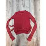 Free People One Cropped Interlaken Waffle Knit Long Sleeve Top Size XS Photo 1