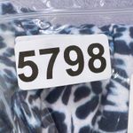 Berydress Blue White Animal Print Wrap Dress Sz Large 3/4‎ Sleeve Women's Midi Photo 7