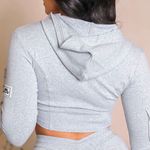Bad Society Ella corset hoodie grey size S Gray Photo 2