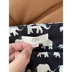 Ann Taylor Loft The Riviera Linen Blend Elephant Print Shorts Women’s Size 2 Photo 4