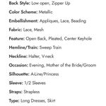 Mori Lee MGNY Madeline Gardner Formal Mother Of The Bride Charcoal Floor Length Bead 8/10 Photo 14