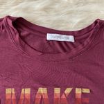 Free People This Daydreamer Burgendy Red Yellow Blue Make Dreams Not War Top Photo 88