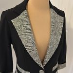 Joseph Ribkoff Black/Gold Ponte Blazer Photo 3