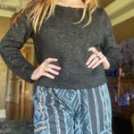 Fuzzy Black Sweater Sexy Size M Photo 1