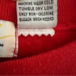 Vintage 90s Santabear Christmas Sweatshirt Red Korea Made Medium Holiday Photo 7