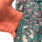 Belle By Kim Gravel Womens Capri Pants Size 1X Boho Paisley Floral Oversized Green Photo 3