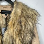 Donna Saylers Fabulous Furs Full Length Cascade Faux Wolf Coat Size L NWT Tan Size L Photo 4