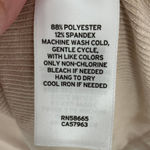 Nordstrom BP x  | NWT | Medium | Fitted Slit Long Sleeve Rib Dress In Tan Boulder Photo 4