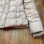 Abercrombie & Fitch Beige Puffer Jacket XS Womens Cozy Winter Plush Photo 3