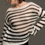 Maeve Sheer Oversized Italian Wool Sweater, Size S Photo 0