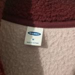 Old Navy  Sherpa 1/4 Zip Up Women’s Size Medium Cozy Sweater Pink/Wine Color Photo 1