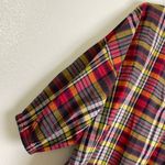 The Great  Top Womens Size 0 Red Journey Plaid Quarter Zip Bluegrass Drawstring Photo 7