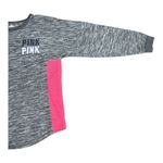 PINK - Victoria's Secret Pink Victoria Secret Sweatshirt Size L Pink Gray Pullover Crewneck Cotton Blend Photo 3