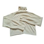 Aritzia  Wilfred Pale Yellow Cropped Merino Wool Turtleneck Sweater Size XS Photo 3