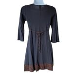 Joyce Leslie JLHEART Long Sleeve V-Neck Knit Tunic A Line Mini Dress, Size Small Photo 2