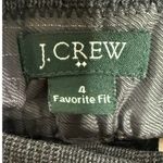 J.Crew Favorite Fit Mid Rise Straight Leg Wool Trousers 4 Gray Black Glen Plaid Photo 6