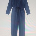 Puma  X GOOP WINDBREAKER PERFORMANCE JUMPSUIT DARK SAPPHIRE SIZE M Photo 1