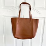 Henny and Lev Vegan Leather Danielle Tote Bag in Cognac Tan Photo 8