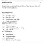 Olivia Miller  Embellished Heel Boots size 11 Photo 7