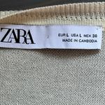 ZARA cream lightweight Scoop-Neck sweater neutral casual minimalist preppy Photo 6