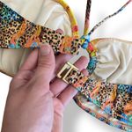 Milly Cabana Faux Snake Skin Bikini Set Women’s Size M Top and Size L Bottoms Size M Photo 2