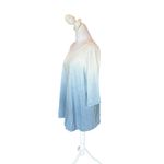 J Jill Pure Jill Ballet Sleeve Tunic Ombre Blue and White Top Women Large Petite Size undefined Photo 3