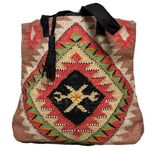 Lovestitch  Woven Beaded Aztec Tote Bag NEW Photo 0