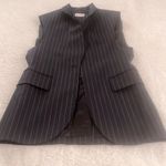 Zadig & Voltaire  VEX Striped 'Fever' Waistcoat Black Pinstripe Size S‎ Photo 5