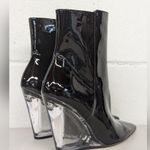 Stuart Weitzman new 5.5 Lucite 105mm Ankle Boots - Black pointed toe clear heel Photo 3