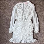 Showpo White Long Sleeve Dress Size 6 Photo 4