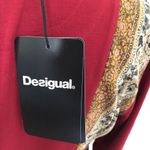 Desigual Womens Shirt S Red Inge Long Sleeve Knit Embellished Tee Top NWT Photo 7