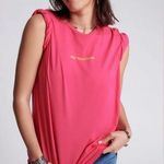 One Teaspoon NWT Pink Glo OT Organic Logo Tee - Short Sleeve Photo 0