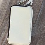 Bandolier Expanded Pebbled Leather Zip Pouch Silver Photo 2