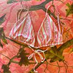 We Wore What pink striped rose print bikini set of 2 Photo 2