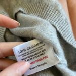 Kathy Ireland  Cashmere Grey Scoopneck Sweater Size Small Photo 7