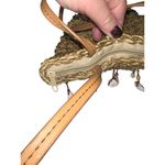 Cappelli Straworld Purse Bag Brown Straw Shell Embellishments 2 Handles Nautical Tan Photo 7