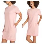 Marine layer Cassidy Sweatshirt Mini Dress Size Medium Vintage Peach Preppy Photo 2
