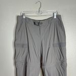 Rei Co-op Womens Convertible Hiking Pants Size 12 Gray Zip Off Cargo Travel Photo 2