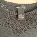 Forever 21 Black Crochet Knit Sweater Photo 1