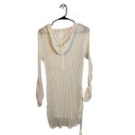 Oxide White Long sleeve Sheer Hooded Long Beach Cover Up Women Sz M Size M Photo 1