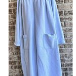 Miss Elaine Maxi Robe PL Petite Large Blue Fleece Zip Embroidered Flower… Size undefined Photo 1