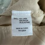 Lovers + Friends  Khaki Linen Blend Paperbag Waist Pants Size XS NWT Photo 3