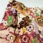 J. Crew Women's Chino Brown Pink Floral Watercolor Shorts Cotton Spandex Size 2 Photo 4