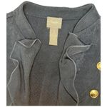 Chico's  Travelers Collection Classic Petite Military Jacket Slinky Blue 1 Photo 6