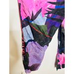 UNTITLED IN MOTION Purple Floral Intuition Tie Closure Trouser Pants size Small Blue Photo 14