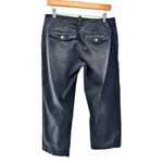 Pilcro  Pants Womens 27‎ Black Cargo Distressed Wide Leg Ankle Cropped Canvas Photo 3