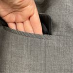 Ann Taylor  Grey Cropped Fitted Womens Blazer Jacket 6P Career Office Work Dressy Photo 2