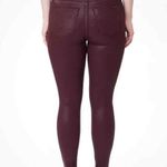 Hudson Jeans NWT Hudson Mid Rise Super Skinny Ankle Jeans Womens Size 25 burgundy maroon Photo 4