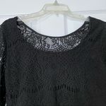 Adrianna Papell  black lace top S Photo 1