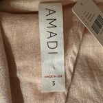 Anthropologie  Amadi Blazer Pink Metallic Linen Blend Oversized NWT. Sz S. Photo 10